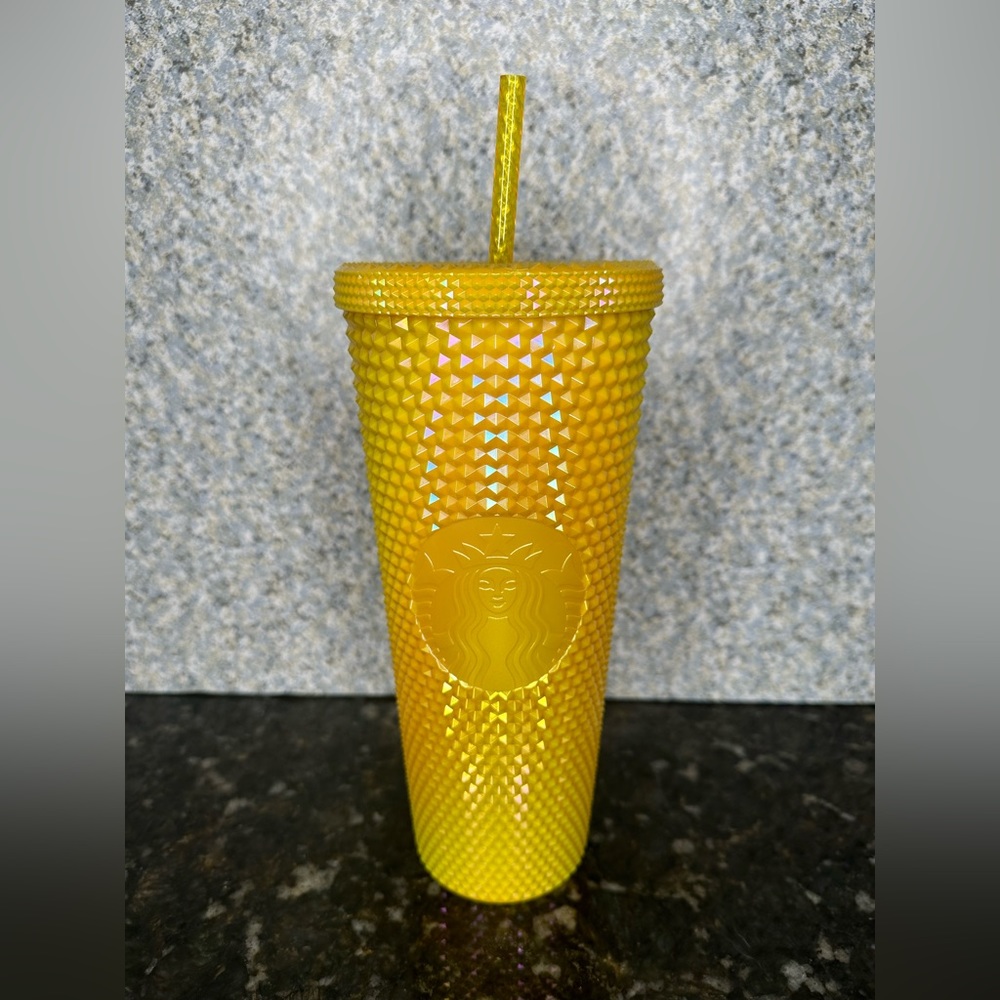 Starbucks studded Philippines sunshine bling yellow Venti cold cup tumbler
